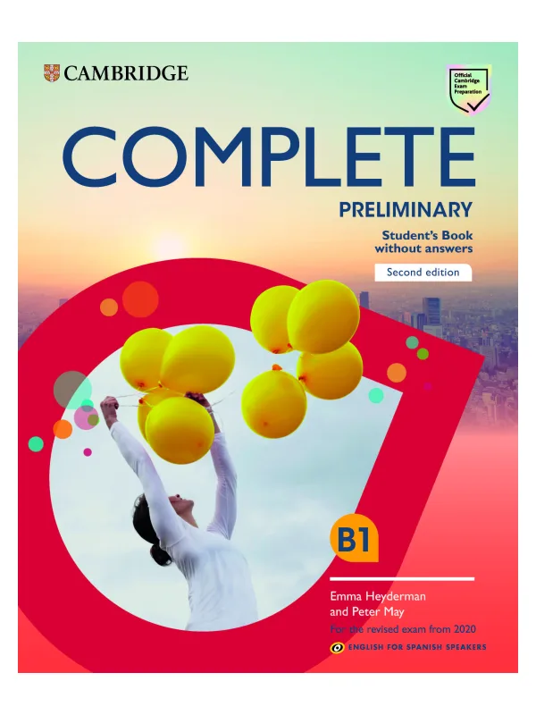 Portada de Complete Preliminary Student’s Book without Answers — English for Spanish Speakers